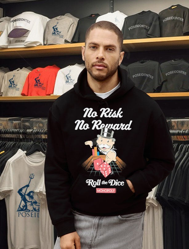 Monopoly No Risk No Reward Roll The Dice T-shirt