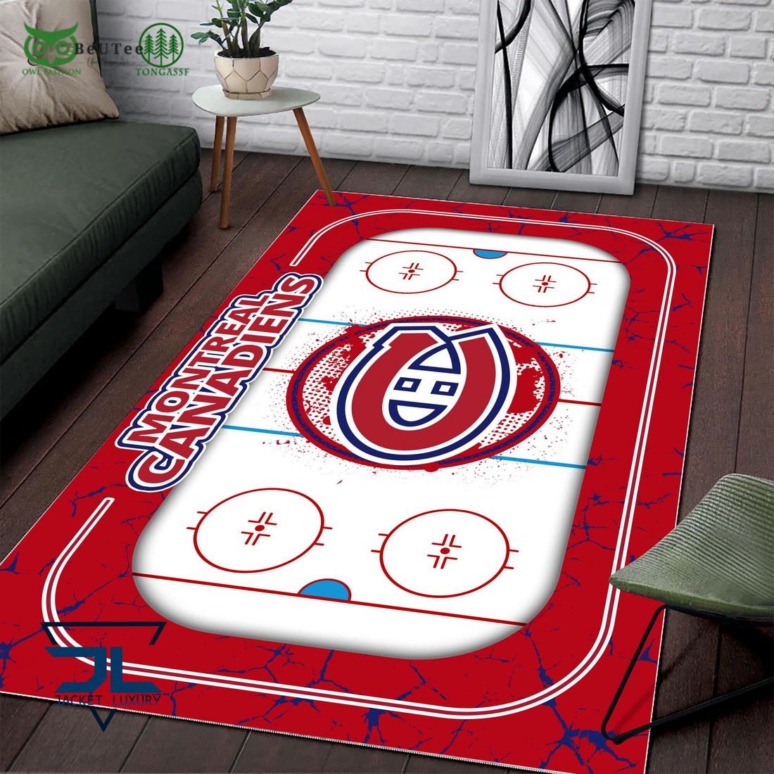 Montreal Canadiens NHL Hockey Team Carpet Rug