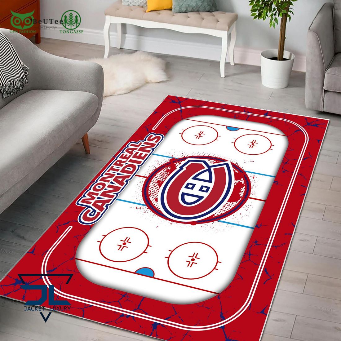 Montreal Canadiens NHL Hockey Team Carpet Rug