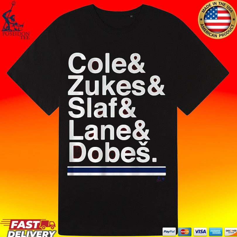 Montreal Hockey Ampersand Cole & Zukes & Slaf & Lane & Dobes T-shirt