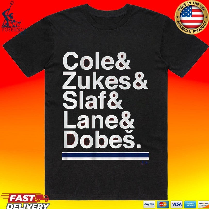 Montreal Hockey Ampersand Cole & Zukes & Slaf & Lane & Dobes T-shirt