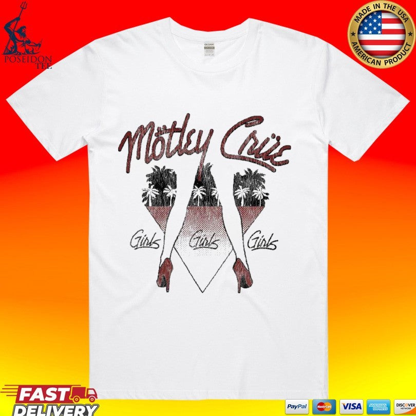 Mötley Crüe 45th Anniversary Girls, Girls, Girls T-shirt