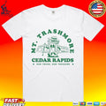 Mt. Trashmore Cedar Rapids Our Trash, Our Treasure Can Cartoon Ringer T-shirt