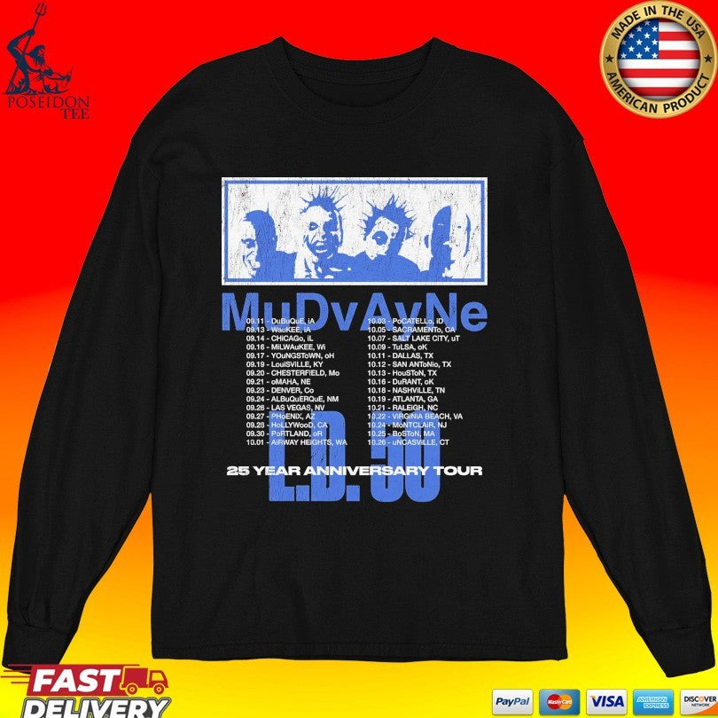Mudvayne LD 50 25 Year Anniverary Tour 2025 T-shirt