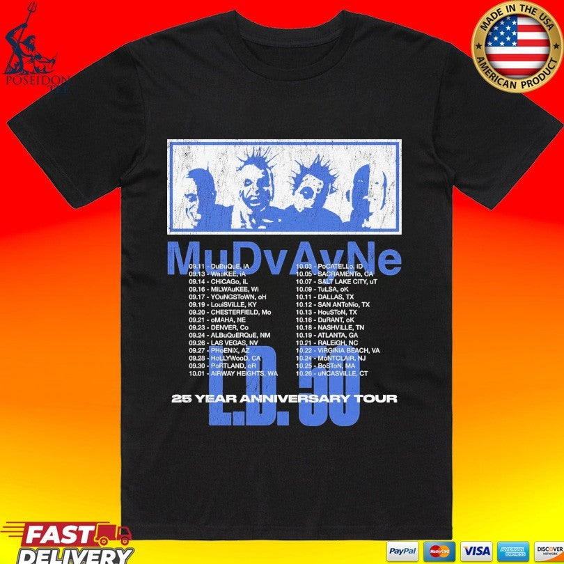 Mudvayne LD 50 25 Year Anniverary Tour 2025 T-shirt