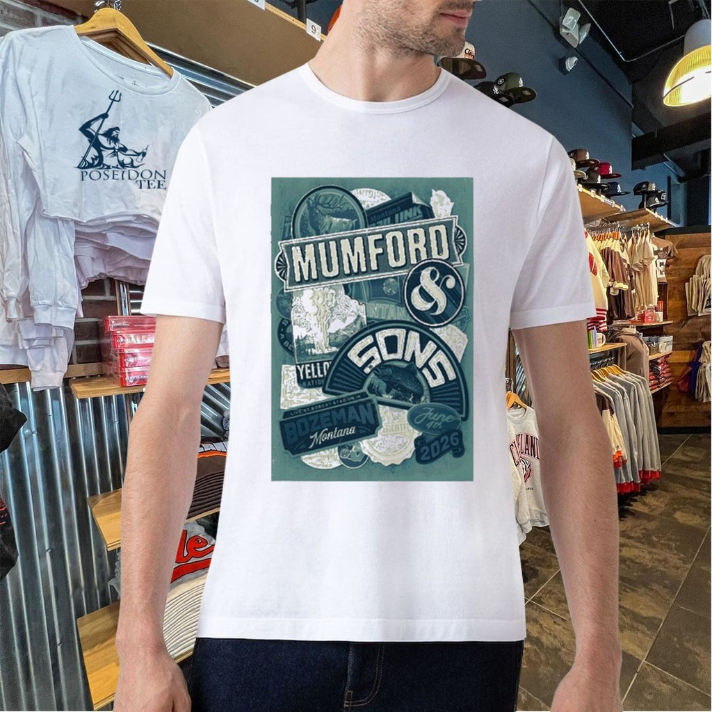 Mumford And Sons Bozeman MT Tour On June 4 2026 T-shirt