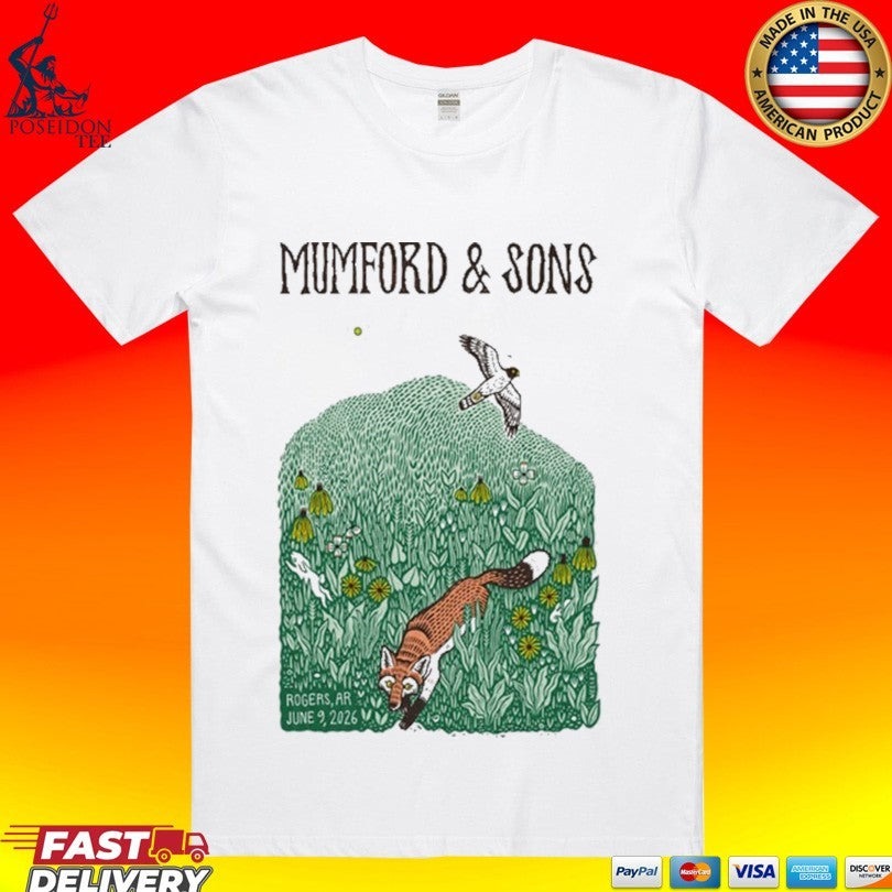 Mumford And Sons In Rogers Ar On June 9 2026 T-shirt