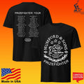 Mumford & Sons Black Prizefighter Stamp Print Tour T-shirt