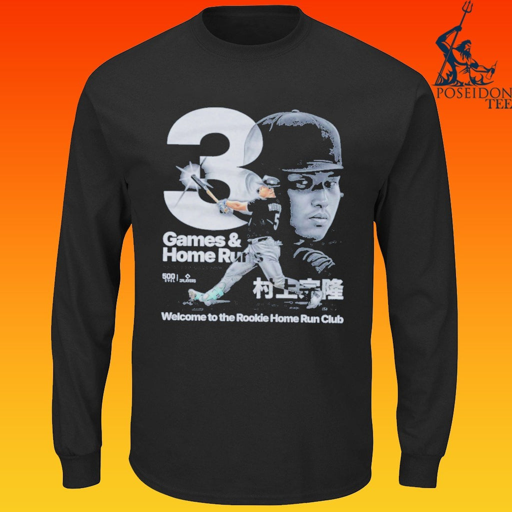 Munetaka Murakami Games And Home Run Welcome To The Rookie Home Run Club T-shirt