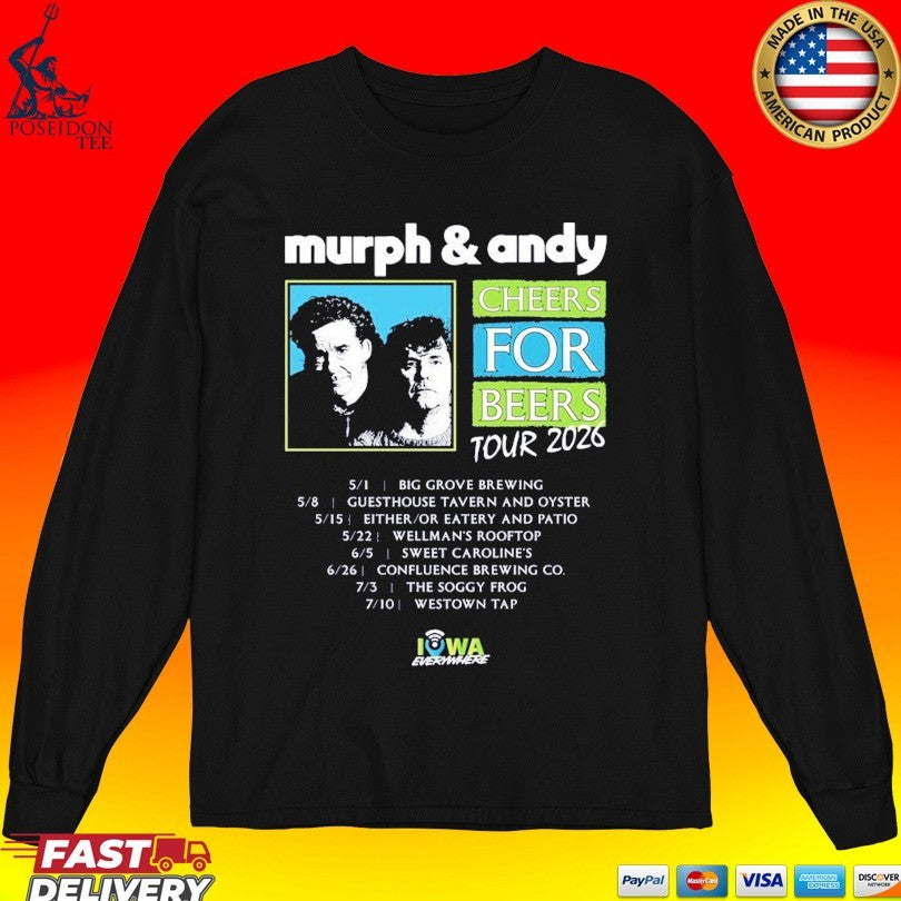 Murph & Andy Cheers For Beers Tour 2026 T-shirt