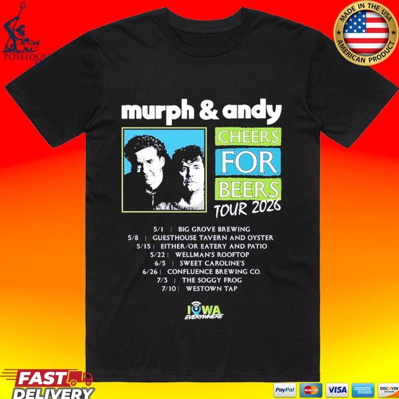 Murph & Andy Cheers For Beers Tour 2026 T-shirt