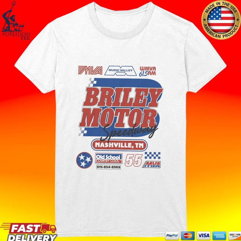 Music Valley Archive Briley Motor Speedway Racer T-shirt