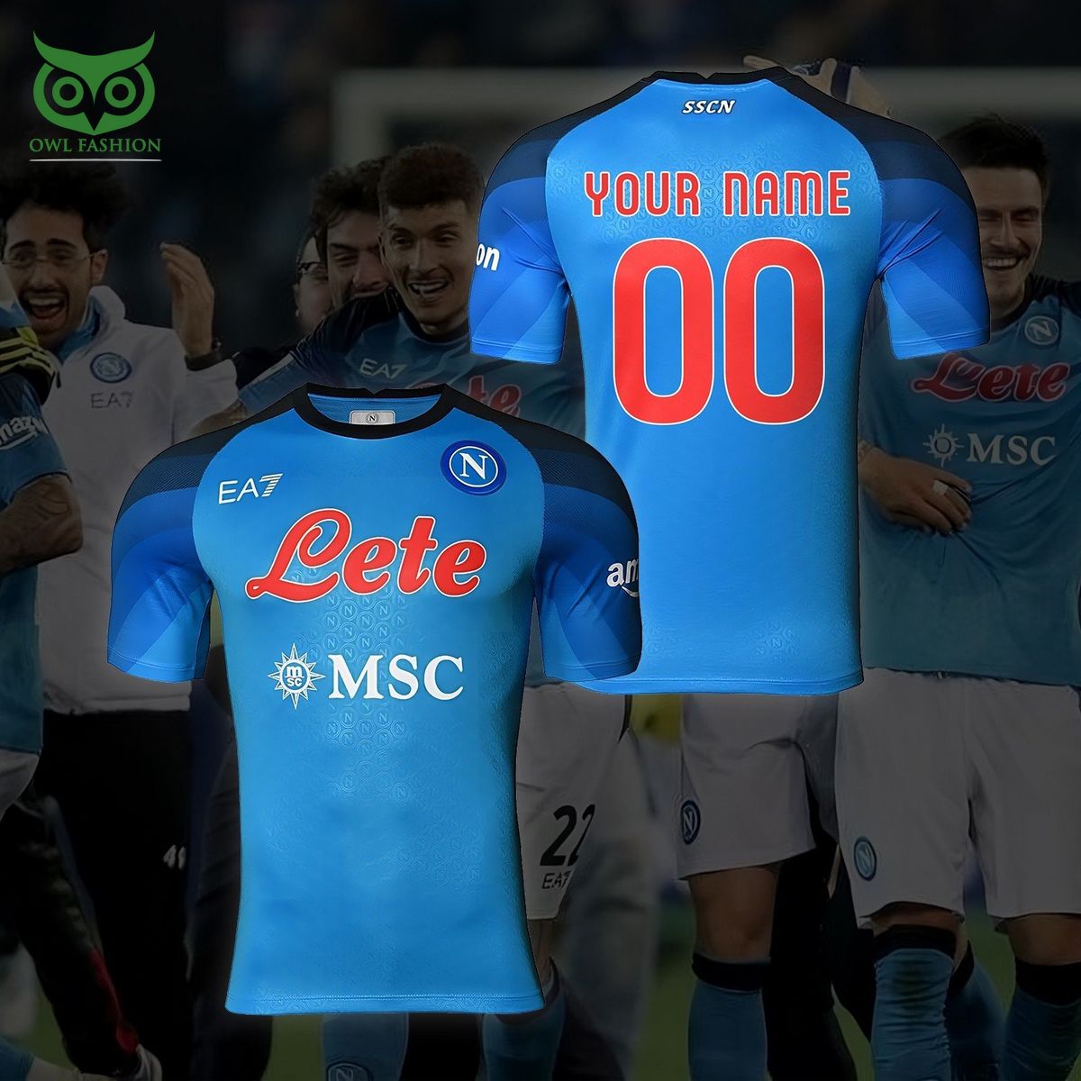Napoli Champions UEFA 2023 Customized 3D Tshirt