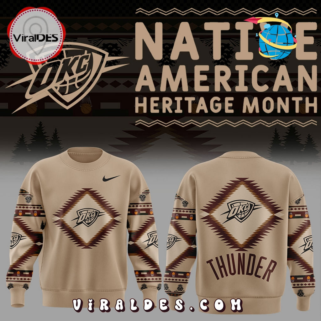 Native American Heritage 2025 Oklahoma City Thunder Hoodie