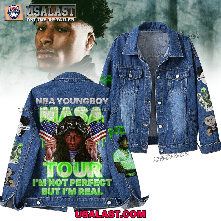 NBA YoungBoy 2025 Masa Tour Denim Jacket
