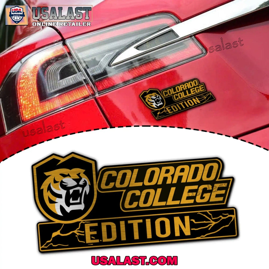 NCAA Colorado College Tigers Car Emblem Custom 3D Badge