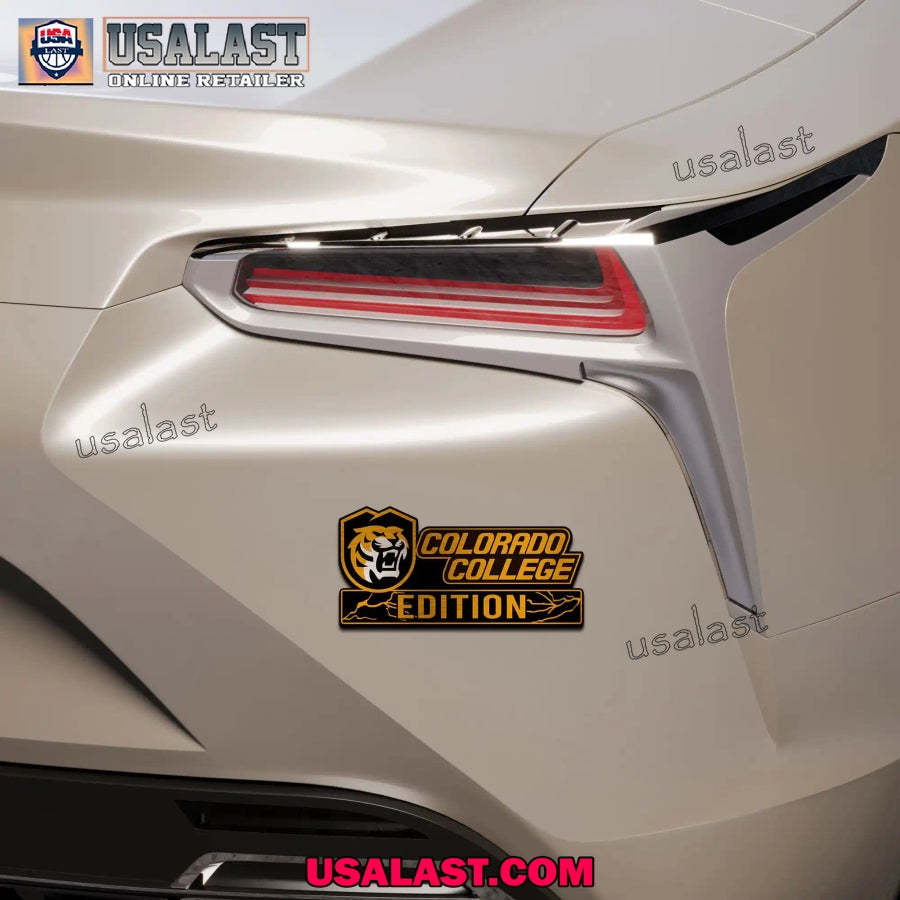 NCAA Colorado College Tigers Car Emblem Custom 3D Badge