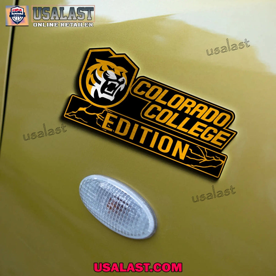 NCAA Colorado College Tigers Car Emblem Custom 3D Badge