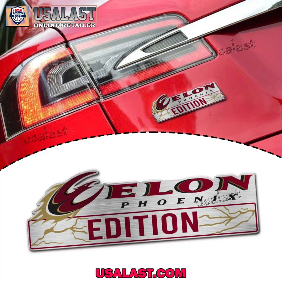 NCAA Elon Phoenix Car Emblem Custom 3D Badge