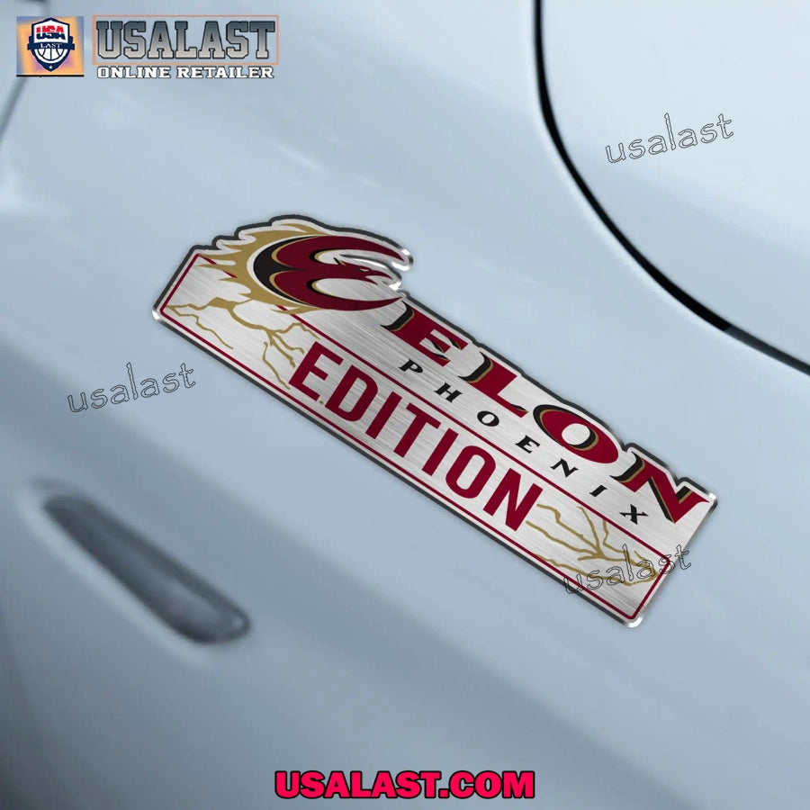 NCAA Elon Phoenix Car Emblem Custom 3D Badge