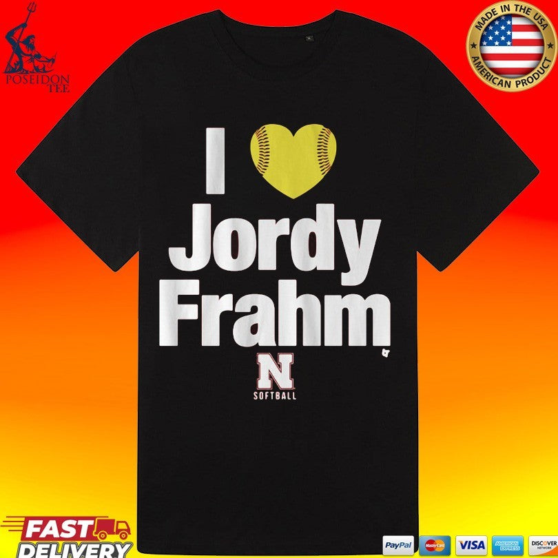 Nebraska Softball I Heart Jordy Frahm T-shirt