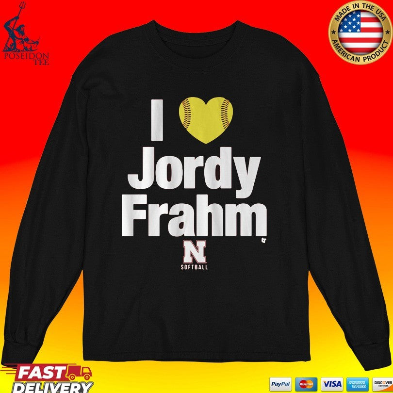 Nebraska Softball I Heart Jordy Frahm T-shirt