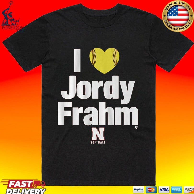 Nebraska Softball I Heart Jordy Frahm T-shirt