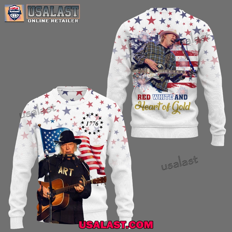 Neil Young 2025 Happy Independence Day 3D Shirt