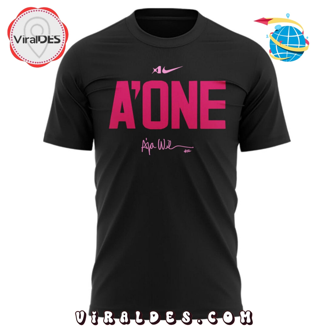 New A’ONE Las Vegas Aces Black Hoodie