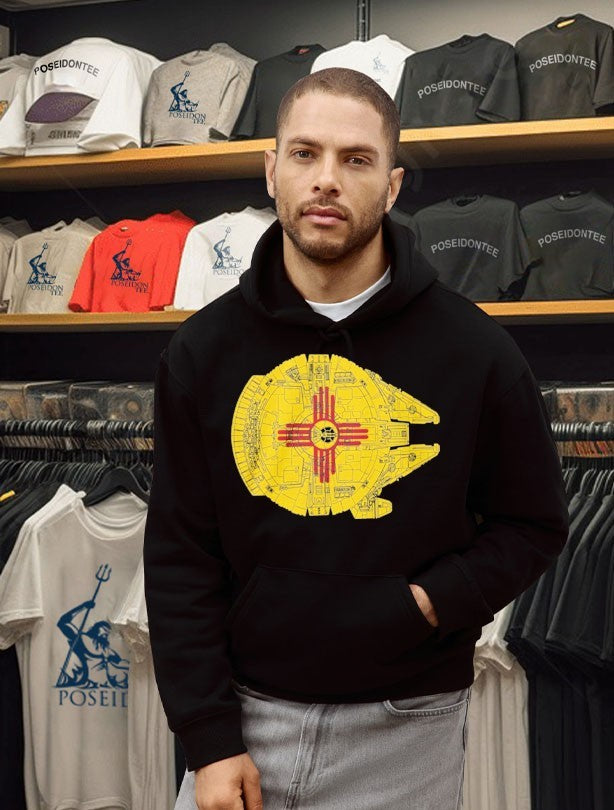 New Mexico Flag Millennium Falcon T-shirt