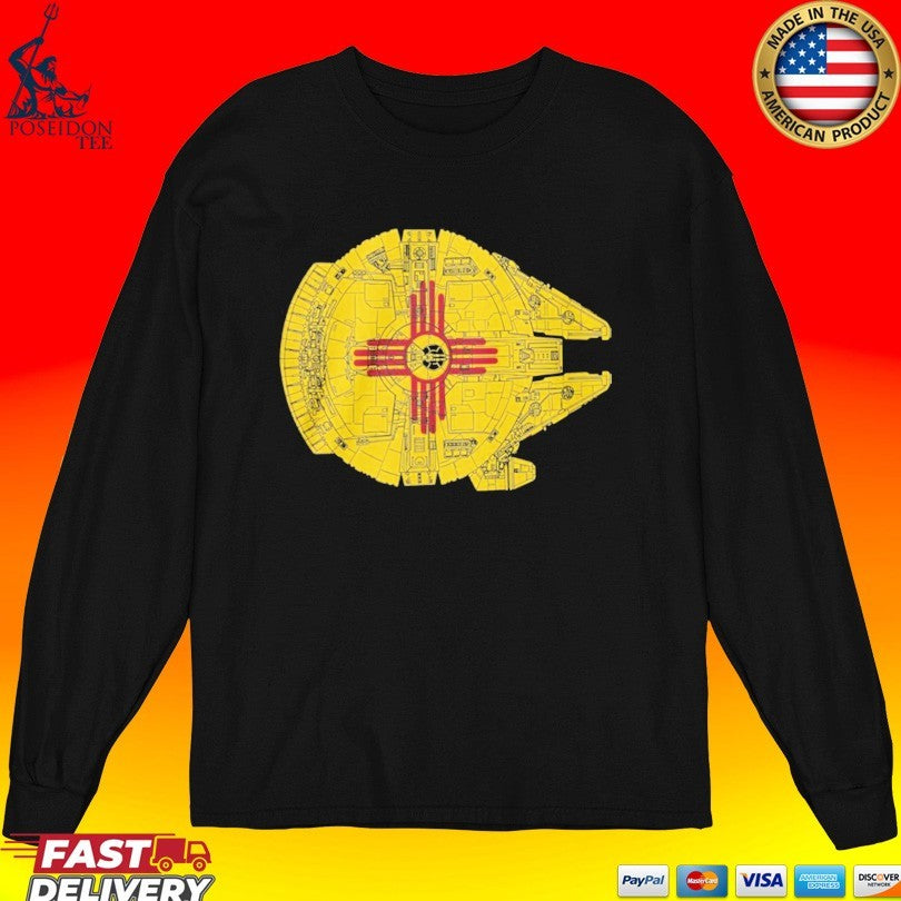 New Mexico Flag Millennium Falcon T-shirt