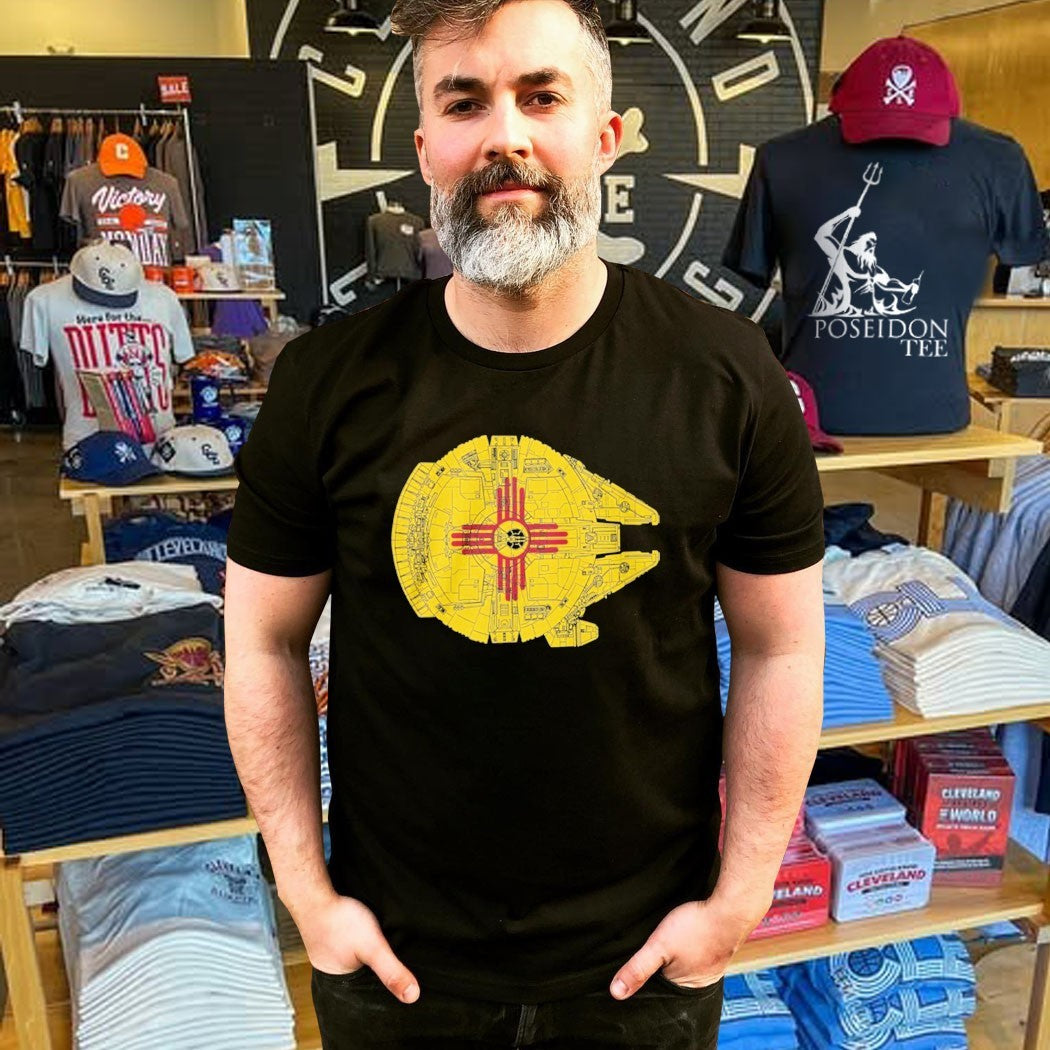 New Mexico Flag Millennium Falcon T-shirt
