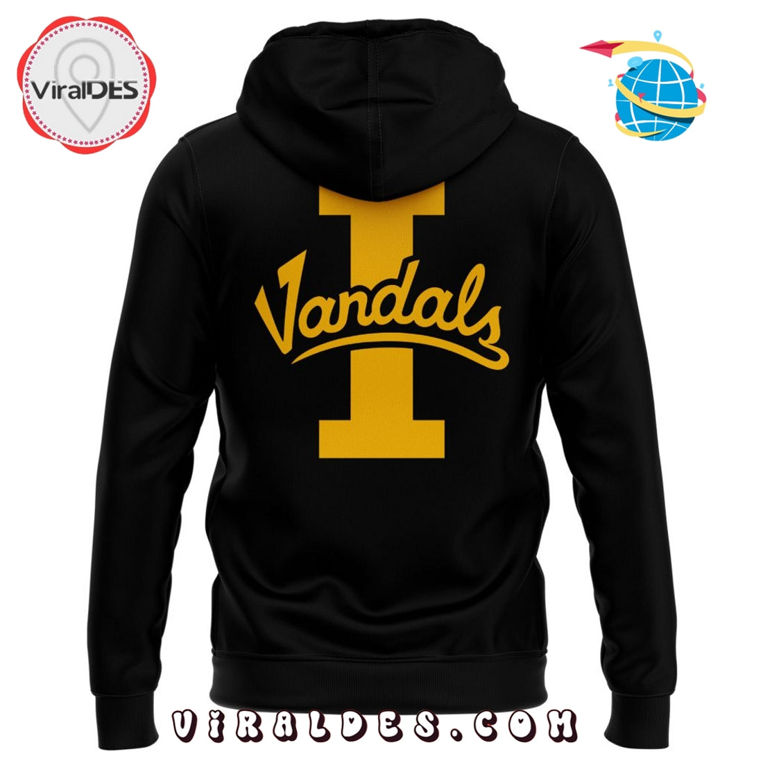 New Vandal Football Black Hoodie, Long Pant