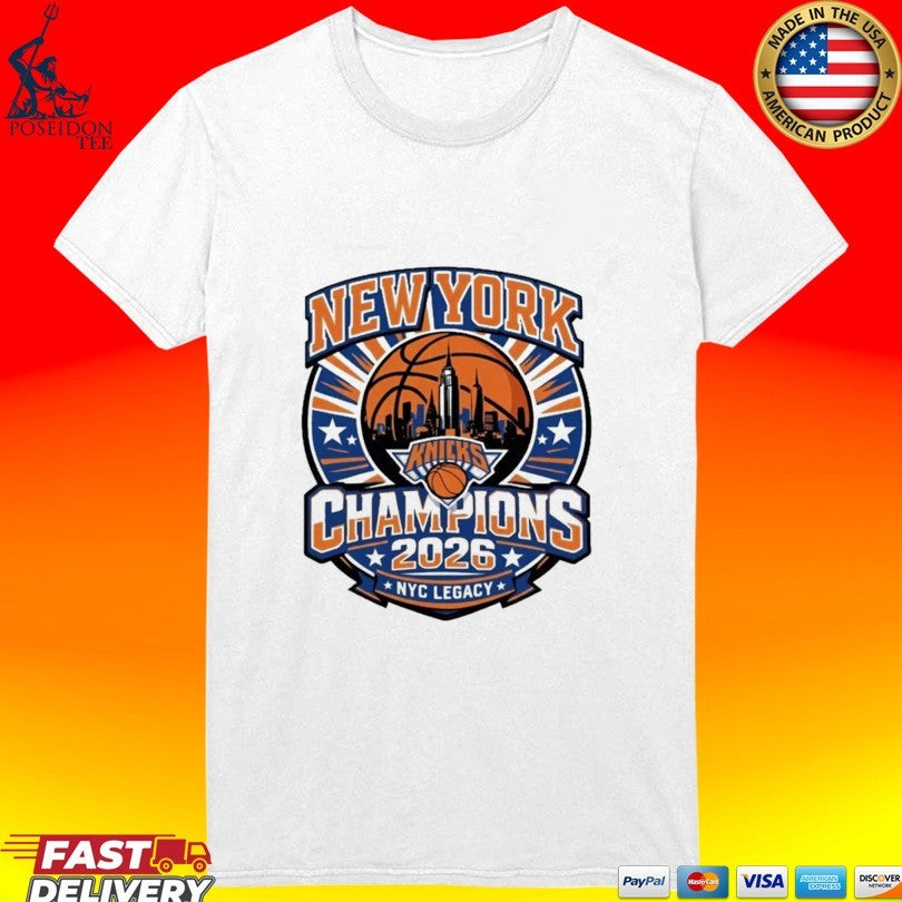 New York Basketball Champions 2026 Knicks Championship T-shirt