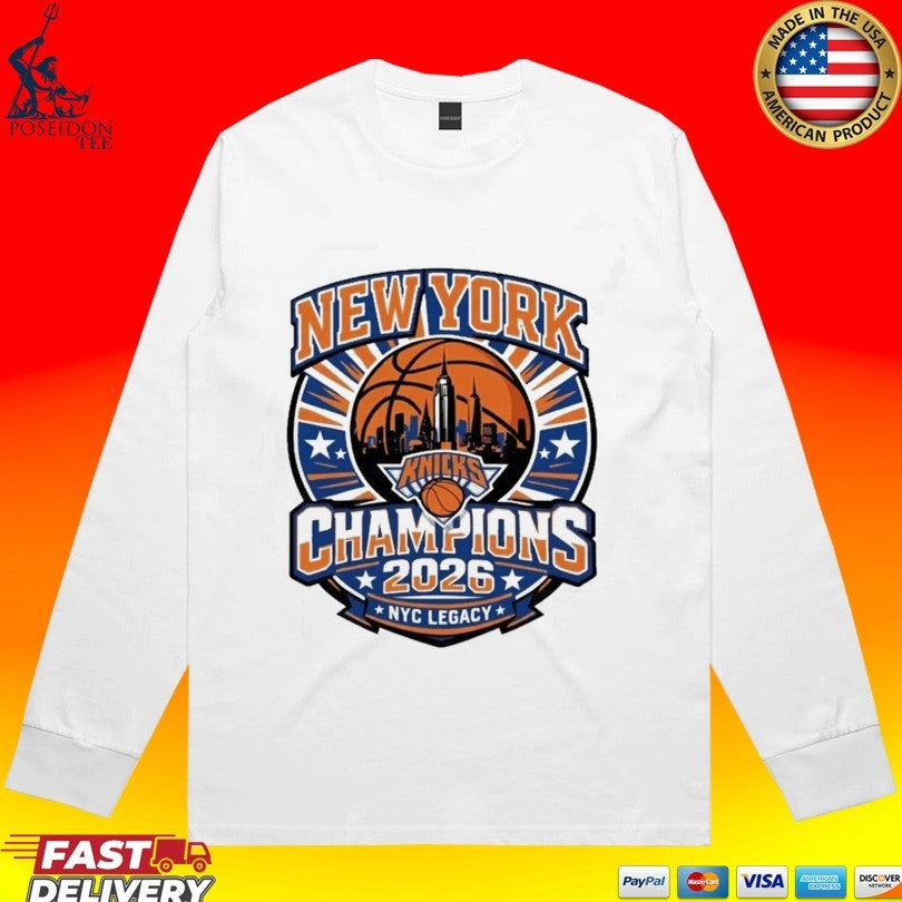 New York Basketball Champions 2026 Knicks Championship T-shirt