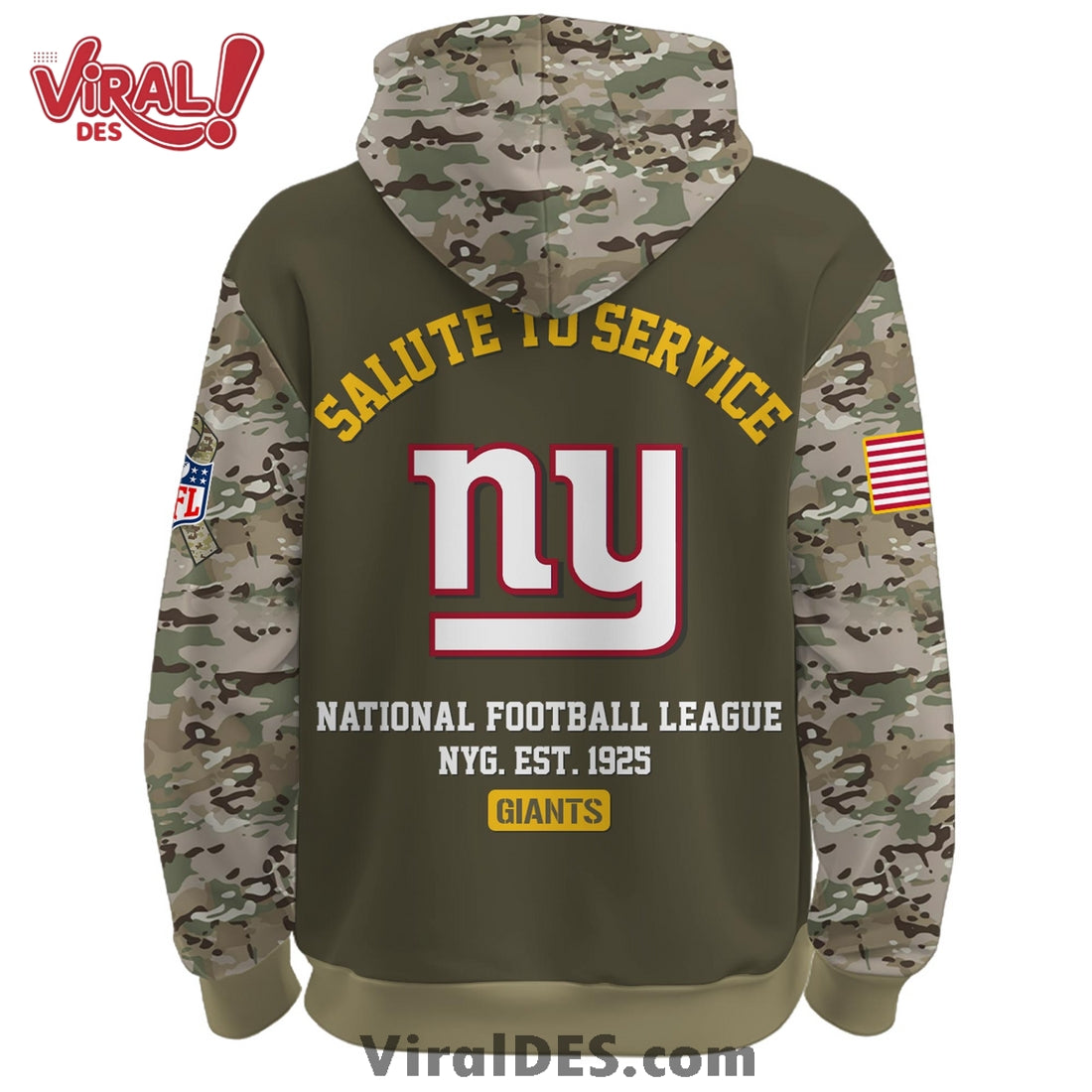 New York Giants 2025 Salute to Service Hoodie, Long Pants