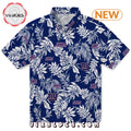 New York Giants Tropical Leaf Hawaiian Shirt