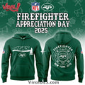 New York Jets 2025 Firefighter Application Day Hoodie And Cap