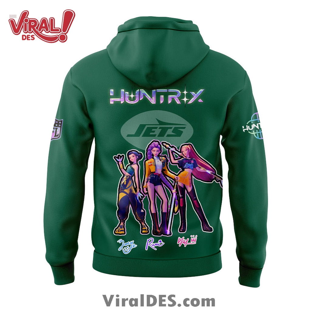 New York Jets 2025 KPop Demon Hunters Hoodie And Cap
