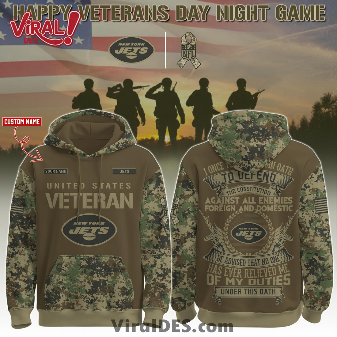 New York Jets Salute to Service Limited Editions Hoodie