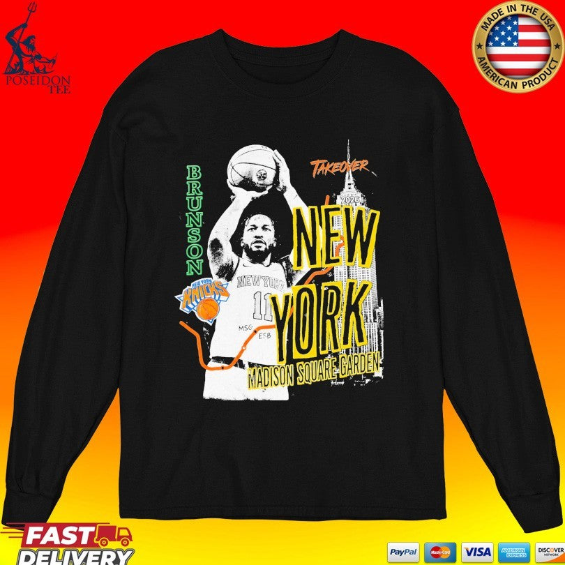 New York Madison Square Garden Brunson Burner 2026 T-shirt