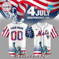 New York Mets Custom Independence Day Baseball Jersey