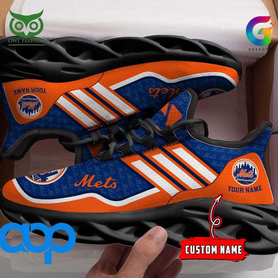 New York Mets MLB Personalized New Max Soul Sneaker