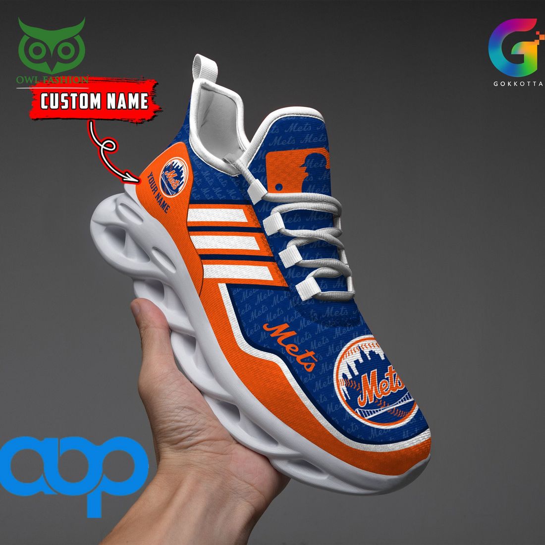 New York Mets MLB Personalized New Max Soul Sneaker
