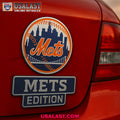 New York Mets Premium Car Emblem Custom 3D Badge