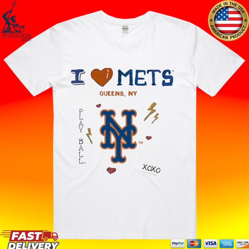 New York Mets Tiny Turnip Toddler I Heart T-shirt