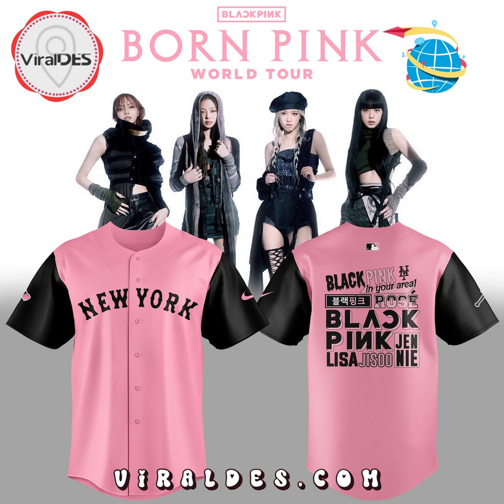 New York Mets x Blackpink World Tour 2025 Baseball Jersey