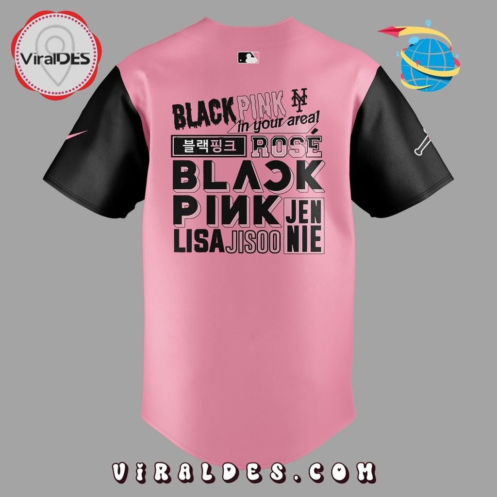 New York Mets x Blackpink World Tour 2025 Baseball Jersey