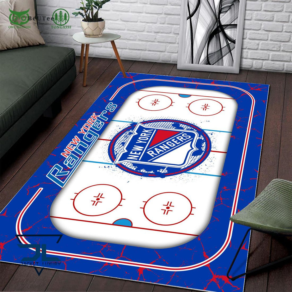 New York Rangers NHL Hockey Team Carpet Rug