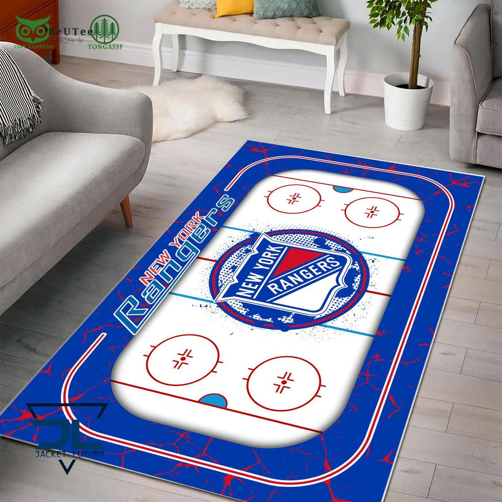 New York Rangers NHL Hockey Team Carpet Rug